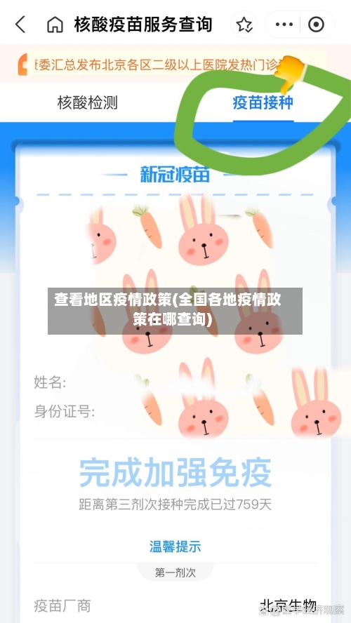 查看地区疫情政策(全国各地疫情政策在哪查询)