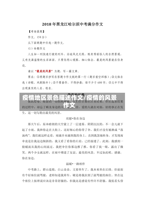 疫情地区景色描述作文/疫情的风景作文