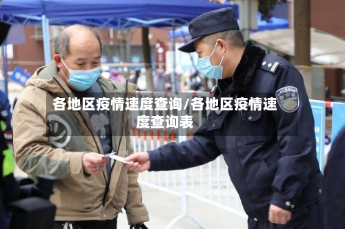 各地区疫情速度查询/各地区疫情速度查询表