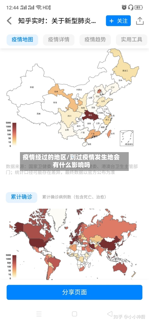 疫情经过的地区/到过疫情发生地会有什么影响吗