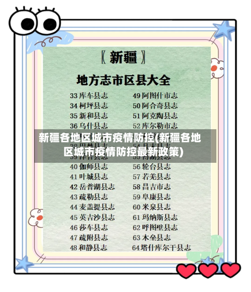 新疆各地区城市疫情防控(新疆各地区城市疫情防控最新政策)-第2张图片