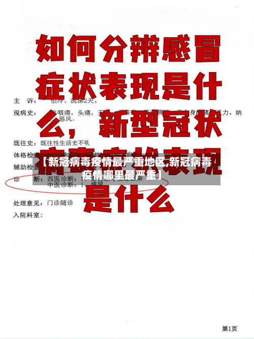 【新冠病毒疫情最严重地区,新冠病毒疫情哪里最严重】-第2张图片