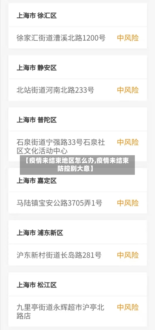 【疫情未结束地区怎么办,疫情未结束 防控别大意】-第3张图片