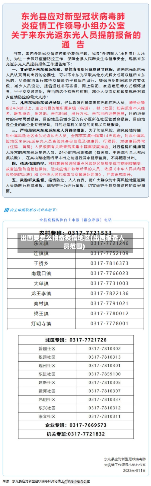 出国要怎么报备疫情地区(出国报备人员范围)