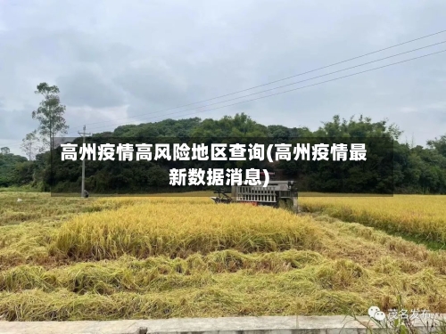 高州疫情高风险地区查询(高州疫情最新数据消息)