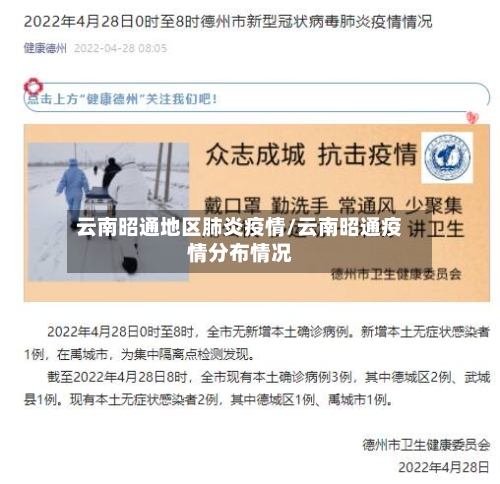 云南昭通地区肺炎疫情/云南昭通疫情分布情况