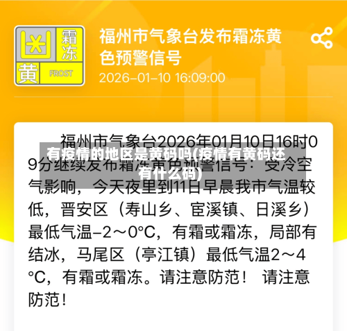 有疫情的地区是黄码吗(疫情有黄码还有什么码)