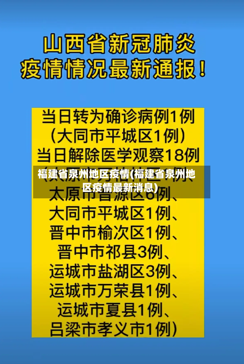 福建省泉州地区疫情(福建省泉州地区疫情最新消息)-第3张图片