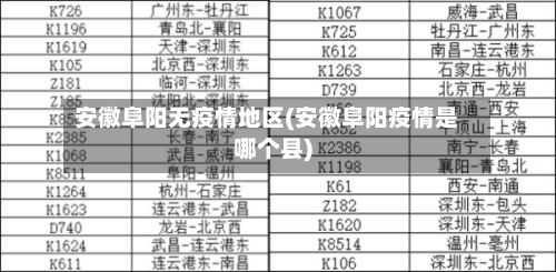 安徽阜阳无疫情地区(安徽阜阳疫情是哪个县)-第2张图片