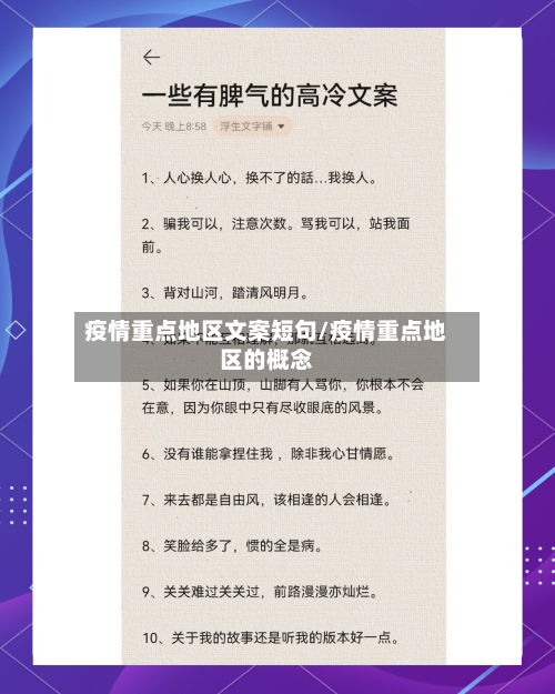 疫情重点地区文案短句/疫情重点地区的概念-第2张图片