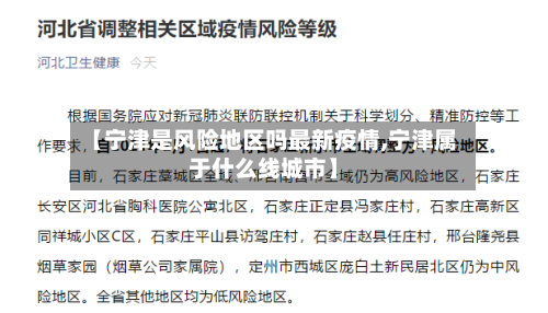 【宁津是风险地区吗最新疫情,宁津属于什么线城市】