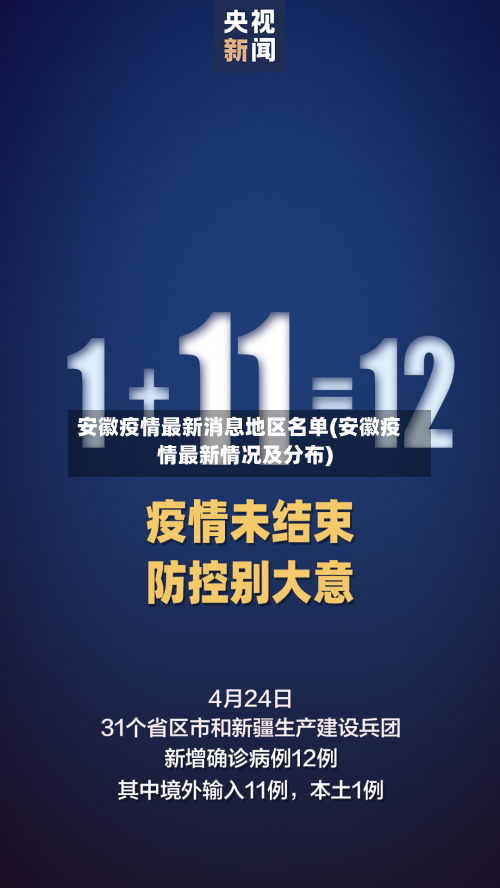 安徽疫情最新消息地区名单(安徽疫情最新情况及分布)