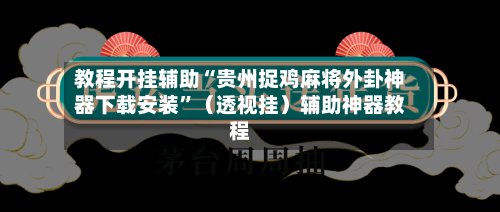 教程开挂辅助“贵州捉鸡麻将外卦神器下载安装”（透视挂）辅助神器教程-第2张图片