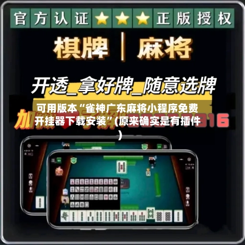 可用版本“雀神广东麻将小程序免费开挂器下载安装”(原来确实是有插件)-第2张图片