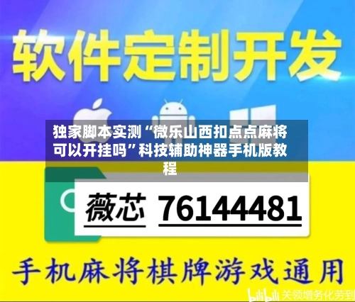 独家脚本实测“微乐山西扣点点麻将可以开挂吗	”科技辅助神器手机版教程-第2张图片