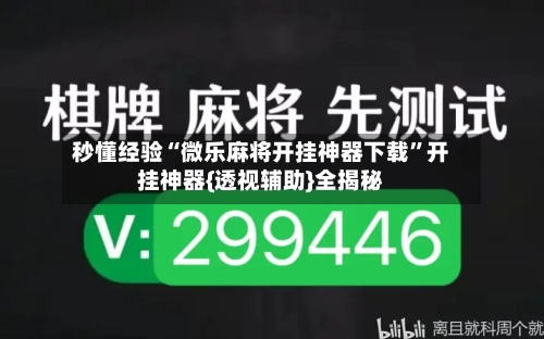 秒懂经验“微乐麻将开挂神器下载	”开挂神器{透视辅助}全揭秘-第3张图片