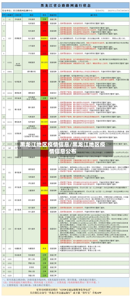黑龙江地区疫情信息/黑龙江地区疫情信息公布-第3张图片