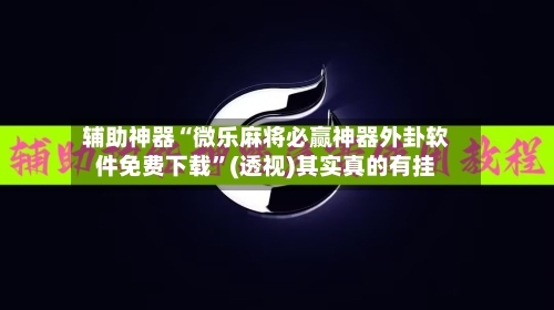 辅助神器“微乐麻将必赢神器外卦软件免费下载”(透视)其实真的有挂-第3张图片