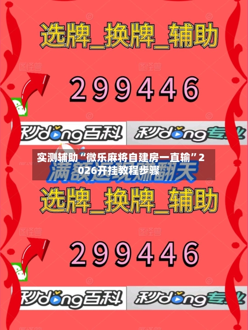 实测辅助“微乐麻将自建房一直输”2026开挂教程步骤-第3张图片