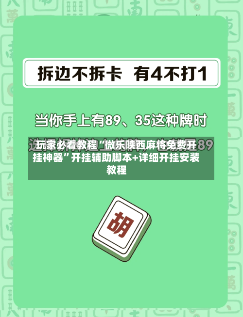 玩家必看教程“微乐陕西麻将免费开挂神器	”开挂辅助脚本+详细开挂安装教程-第2张图片