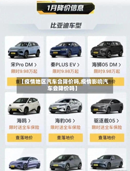 【疫情地区汽车会降价吗,疫情影响汽车会降价吗】