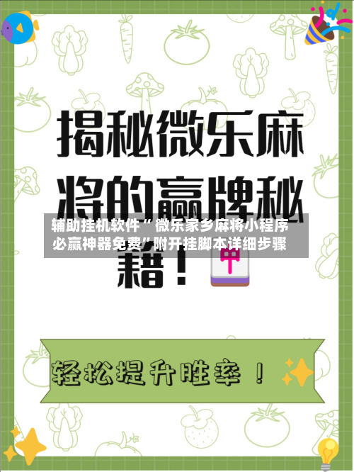 辅助挂机软件“ 微乐家乡麻将小程序必赢神器免费”附开挂脚本详细步骤-第3张图片