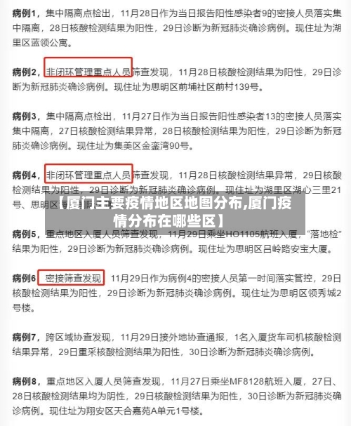 【厦门主要疫情地区地图分布,厦门疫情分布在哪些区】-第3张图片