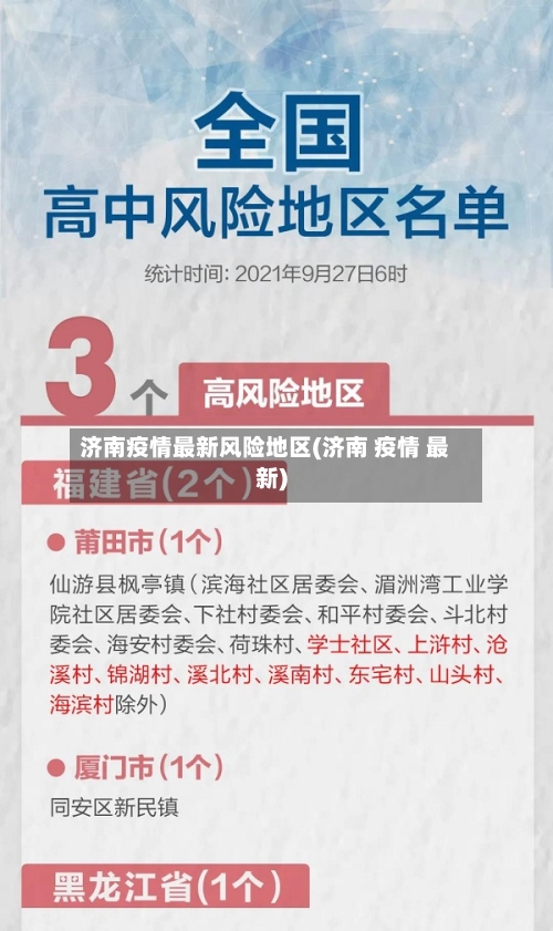 济南疫情最新风险地区(济南 疫情 最新)